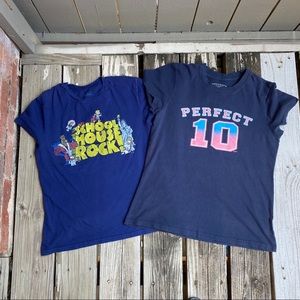 Navy Blue Wmn Graphic Tees (2)